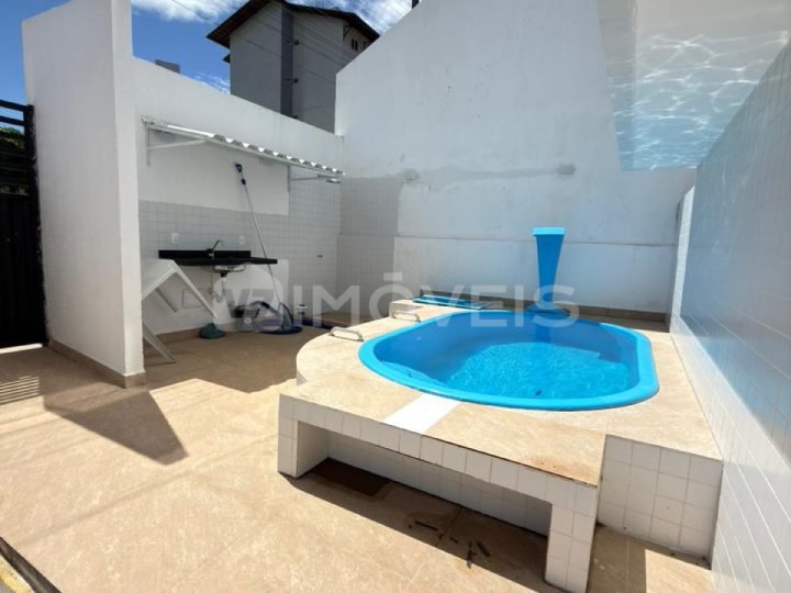 Apartamento no Residencial Ilha Bella III, em Mangabeira com 2 quartos e piscina